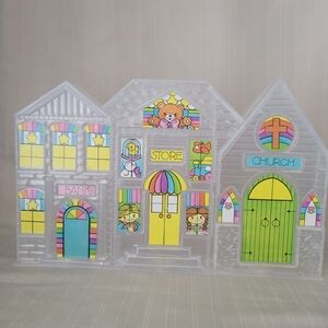 Vintage 1994 My Giving Money Bank - 3 Section Coin Bank Church, Store, & Savings